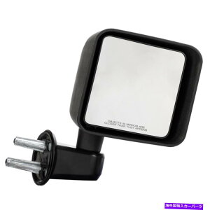 US~[ }jAtH[h1PCETCh~[tBbg2007-2008W[vO[ubN Manual Fold 1pc Right Side Mirror fit 2007-2008 Jeep Wrangler Black