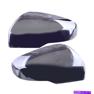USミラー 2PCSクロムサイドバックミラーカバースバルフォレスタークロストレックXVベストに適しています 2Pcs Chrome Side Rearview Mirror Cover Fit For Subaru Forester Crosstrek XV Best