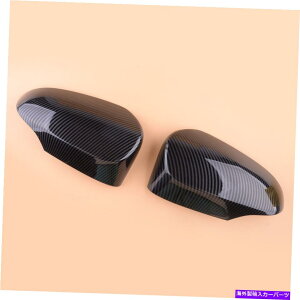 US�~���[ 2PC�J�[�{���t�@�C�o�[�X�^�C���T�C�h�~���[�J�o�[�g�����V�F���g���^�J����2012-17 2pc Carbon Fiber Style Side Mirror Cover Trim Shell fit for Toyota Camry 2012-17�y���s�A���i�z