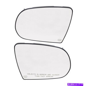 US�~���[ 2014-2021�`�F���L�[�̃h���C�o�[�Ə���Ȃ̃T�C�h�~���[�K���X�ƃx�[�X�̏��� Driver and Passenger Side Mirror Glass and Base with Heat for 2014-2021 Cherokee