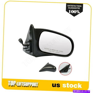 US�~���[ �}�j���A����܂肽���݃����[�g�t�B�b�g1996-00�z���_�V�r�b�N�N�[�y2D RH�T�C�h�u���b�N�~���[ Manual Non-Folding Remote Fits 1996-00 Honda Civic Coupe 2D RH Side Black Mirror�y���s�A���i�z