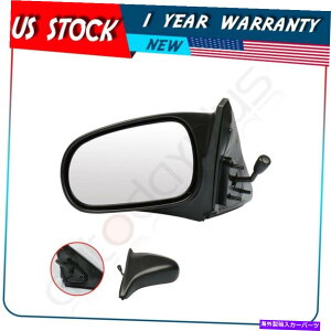 US�~���[ �iLH�j1996�N����2000�N��HONDA CIVIC COUPE 2D�}�j���A���u���b�N�����[�g�̃~���[HO1320122 (LH) Mirror HO1320122 For 1996-2000 Honda Civic Coupe 2D Manual Black Remote�y���s�A���i�z
