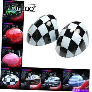 US~[ N[p[`FbJ[}jAtH[hTCh~[Jo[LbvR55 R57 R60 R61p For Cooper Checker Manual Fold Side Mirror Cover Caps R55 R56 R57 R60 R61