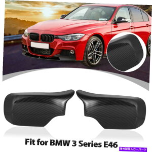 US~[ yAJ[{t@Co[TCh~[Jo[Jo[BMW E46 325i 330iZ_1998-2005 Pair Carbon Fiber Side Mirror Cover Cap for BMW E46 325i 330i Sedan 1998-2005