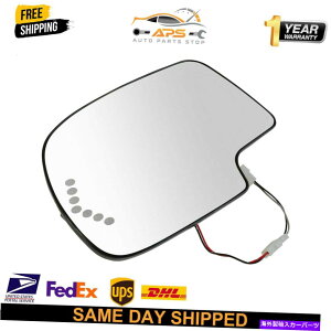 US~[ V{[GMCLfbN̂߂̉M~[KX^[VOitLH Heated Mirror Glass Turn Signal w/o Auto Dimming LH For Chevrolet GMC Cadillac