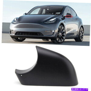 US~[ ̃}bgubNhAEBO~[eXfY 2020-2021px[Jo[ Left Side Matte Black Door Wing Mirror Bezel Cover For Tesla Model Y 2020-2021