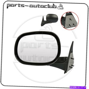 US~[ 1998N2001NDodge Ram P/ŨGNXeA~[ubN}jAtH[h}jA For 1998-2001 Dodge Ram P/U Left Side Exterior Mirror Black Manual Fold Manual