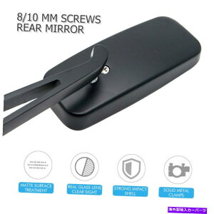 USミラー ペアバックミラー8/10mmバーエンドオートバイアルミニウムリアビューサイドユニバーサル Pair Rearview Mirror 8/10mm Bar End Motorcycle Aluminum Rear view Side Universal