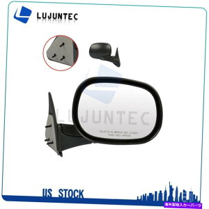 US~[ iEj1998N2001Ñ}jA~[ (Right) Manual Mirror For 1998-2001 Dodge Ram P/U Textured+Manual Fold