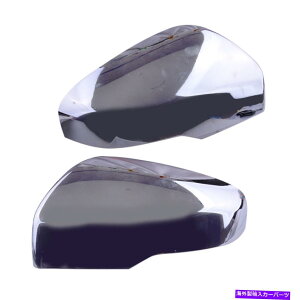 USミラー 2PCSクロムABSサイドバックミラーカバースバルフォレスタークロストレックXVに適しています 2Pcs Chrome ABS Side Rearview Mirror Cover Fit For Subaru Forester Crosstrek XV