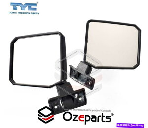 US~[ g^hN[U[70 75 78V[Y1985?2013̃yALH+RHhA~[ubN Pair LH+RH Door Mirror Black For Toyota Landcruiser 70 75 78 Series 1985~2013