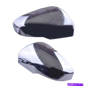 US~[ 2xChromeTChobN~[Jo[XotHX^[NXgbNXVCvUɓKĂ܂ 2xChrome Side Rearview Mirror Cover Fit For Subaru Forester Crosstrek XV Impreza