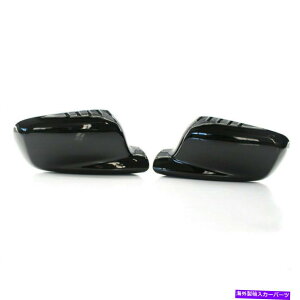US~[ 2PCS+ETChOXubNhA~[Jo[LbvBMW E46 E65 E66 2PCS Left+Right Side Gloss Black Door Mirror Wing Cover Caps For BMW E46 E65 E66