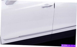 N[Jo[ 4PCSNhATCh{fB[fBOJo[LfbNXT5i2016-2017jñgXgbv 4PCS Chrome Door Side Body Molding Cover Trim Strip For Cadillac XT5(2016-2017)N