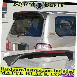 �N���[���J�o�[ 1998�N����2007�N�̃��N�T�XLX470�}�b�g�u���b�N�t�@�N�g���[�X�^�C���̃l�^�o�����[�t�E�B���OW/LED For 1998-2007 Lexus LX470 MATTE BLACK Factory Style Spoiler Roof Wing w/LED�y���s�A���i�z