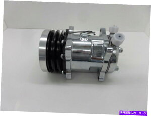 �N���[���J�o�[ ���j�o�[�T���T���f��508 12V�N����A/ C�R���v���b�T�[V�x���gw/�N�����N���b�`�J�o�[ Universal Sanden 508 12v Chrome A/C Compressor V-Belt w/ Chrome Clutch Cover�y���s�A���i�z