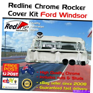�N���[���J�o�[ Chrome Rocker Valve Covers Ford Windsor 289 302 351 Kit Cap Studs CHROME ROCKER VALVE COVERS Fits Ford Windsor 289 302 351 Kit Cap Studs�y���s�A���i�z