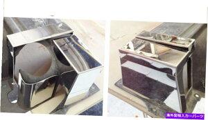 クロームカバー Corvette C4 1985-1989 6 PCステンレスラジエーターシュラウドエンドキャップエンジンクロム部品 Corvette C4 1985-1989 6 Pc Stainless RADIATOR SHROUD END CAP engine chrome parts