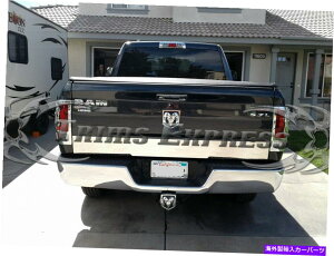 クロームカバー フィット:2009-2018 Dodge Ram 1500/10-18 2500テールゲートトリムアクセントモールディングカバー6 " fit:2009-2018 Dodge Ram 1500/10-18 2500 Tailgate Trim Accent Molding Cover 6"