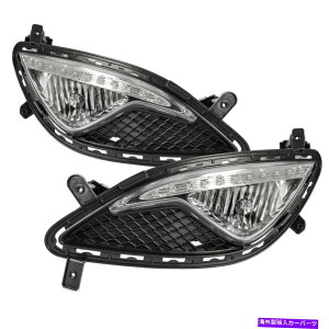 �N���[���J�o�[ �t�H�O���C�g�����v +�J�o�[ +�R�l�N�^LH��RH for Hyundai 2013 -2017 Genesis Coupe Fog Light Lamp + Cover + Connector LH& RH For Hyundai 2013 -2017 Genesis Coupe