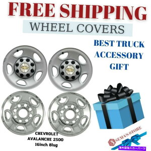 �N���[���J�o�[ �V�{���[�A�o�����V�F2500�A�N�����z�C�[���X�L��16�C���`8���O�z�C�[���J�o�[���G�N�X�v���X Chevrolet Avalanche 2500, Express Chrome Wheel Skins 16 Inch 8lug Wheel Covers