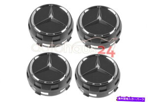 N[Jo[ ZfX0004000900NX^[OEM 4Zbg{̃ubNZ^[LbvĂ MERCEDES 0004000900 RAISED BLACK CENTER CAP W/ CHROME STAR OEM 4 SET GENUINE