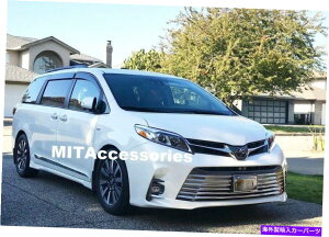 N[Jo[ g^VGi2018-2020tg[[OABSNJo[gK[jbV For TOYOTA SIENNA 2018-2020 Front Lower grill ABS chrome cover trim garnish