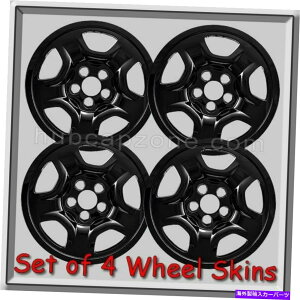 N[Jo[ W[vRpXubN16 "zC[XLnuLbvNzC[Jo[2018-2019 Jeep Compass Black 16" Wheel Skins Hubcaps Chrome Wheel Covers 2018-2019