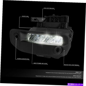 N[Jo[ tBbg19-21 RAM 1500op[LEDtHOvvw/x[Jo[ +XCb`X[NY Fit 19-21 Ram 1500 Bumper LED Fog Lights Lamp w/ Bezel Cover +Switch Smoked Lens