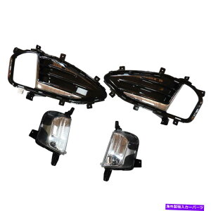 N[Jo[ tgop[tHOCgv́A19-21tH[hGbWZZgLbgp̃Nx[Jo[Ă܂ Front Bumper Fog Lights Lamps Cover Chrome Bezel For 19-21 Ford Edge Sel St