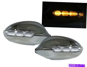 �N���[���J�o�[ 3�V���[�YE90/E91 MK5 04-08 FACELIFT 4D/5D LED�~���[�J�o�[Chrome for BMW 3-Series E90/E91 MK5 04-08 Pre-Facelift 4D/5D LED Mirror Cover Chrome for BMW�y���s�A���i�z
