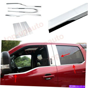 �N���[���J�o�[ Ford F-150 F150 4D 2021-2022 Chrome Windows�X�g���b�v�V�����[���f�B���O�J�o�[�g����8p For Ford F-150 F150 4D 2021-2022 Chrome Windows Strip Sill Molding Cover Trim 8P�y���s�A���i�z