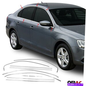 N[Jo[ NEBhEt[I[o[CJo[TRIM 12 PCS S.STEEL for VW Jetta 2011-2018 Chrome Window Frame Overlay Cover Trim 12 Pcs S.Steel for VW Jetta 2011-2018
