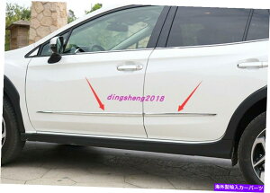 �N���[���J�o�[ Subaru CrossTrek XV 2018-2021��ABS�N�����h�A�{�f�B�T�C�h���[���f�B���O�J�o�[�g���� ABS Chrome Door Body Side Molding Cover Trim For Subaru Crosstrek XV 2018-2021�y���s�A���i�z