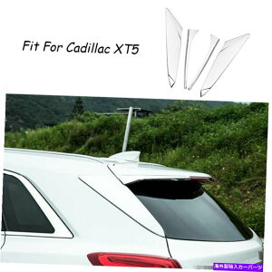 N[Jo[ Cadillac XT5 2016-2019 2020 ABS Chrome Rear Wing Side Side Side Cover Cover TrimɓKĂ܂ Fit For Cadillac XT5 2016-2019 2020 ABS Chrome Rear Wing Side Spoiler Cover Trim