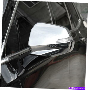 �N���[���J�o�[ �G�N�X�e���A���A�r���[�~���[�J�o�[�J�o�[�g����ABS�L���f���b�NXT6 2019-2020�Ƀt�B�b�g Exterior Rear View Mirror Cover Trim ABS Chrome Fit For Cadillac XT6 2019-2020