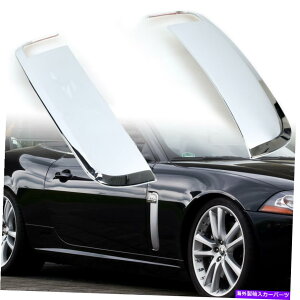 �N���[���J�o�[ Jaguar XK XKR 2006-2010�̃N�����T�C�h�t�F���_�[�T���x���g�J�o�[�g���� Chrome Side Fender Shark Vent Cover Trim For Jaguar XK XKR 2006-2010�y���s�A���i�z