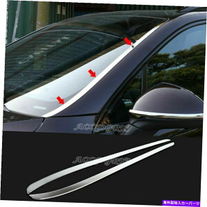 N[Jo[ |VFJCG2014-2017NXeXtgtgKXXgbvgJo[ For Porsche Cayenne 2014-2017 Chrome Stainless Front Windshield Strip Trim Cover