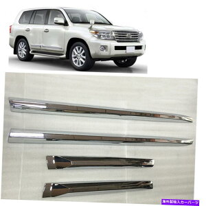 �N���[���J�o�[ ���N�T�XLX570 LC200 2016-2019�̃G�N�X�e���A�N�����T�C�h�h�A���[���f�B���O�J�o�[�g���� Exterior Chrome Side Door Mouldings Cover Trim For Lexus LX570 LC200 2016-2019�y���s�A���i�z