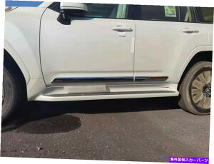 N[Jo[ hN[U[LC300 J300 2021 2022̃TChV[fBOgK[hJo[tBbg Side Sill Molding Trim Guard Cover Fits for Land Cruiser LC300 J300 2021 2022