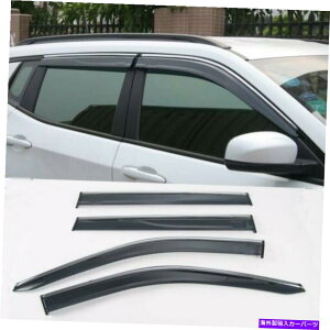 N[Jo[ NABSJ[EBhECoCU[Jo[W[vRpX2017-2018 4PCS̃g Chrome ABS Car Windows Rain Visor Cover Trim For Jeep Compass 2017-2018 4pcs