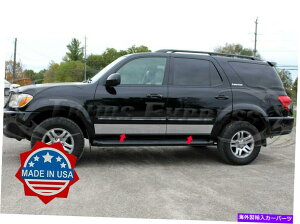 N[Jo[ tBbgF2001-2007g^ZRCAXeXX`[bJ[plgJo[6 "4pc fit:2001-2007 Toyota Sequoia Stainless Steel Rocker Panel Trim Cover 6" 4Pc