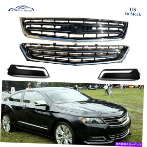 �N���[���J�o�[ 2014-2020�V�{���[�C���p���̃t�����g�A�b�p�[�����O�����O�����t�H�O���C�g�J�o�[ Front Upper Lower Grille Grill Fog Lights Covers For 2014-2020 Chevrolet Impala�y���s�A���i�z