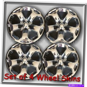 クロームカバー 2012-2013フォードエッジホイールスキン18 "クロムハブキャップクロムホイールカバー 2012-2013 Ford Edge Wheel Skins 18" Chrome Hubcaps Chrome Wheel Covers