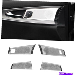 �N���[���J�o�[ Lincoln Nautilus MKX 2015-2021 Chrome�C���i�[�h�A�X�s�[�J�[�t���[���J�o�[�g�����p For Lincoln Nautilus MKX 2015-2021 Chrome Inner Door Speaker Frame Cover Trim�y���s�A���i�z