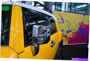 N[Jo[ g^FJN[U[2007-2016ZbgN[TChhA~[[fBOJo[g For Toyota FJ Cruiser 2007-2016 Set Chrome Side Door Mirror Moulding Cover Trim