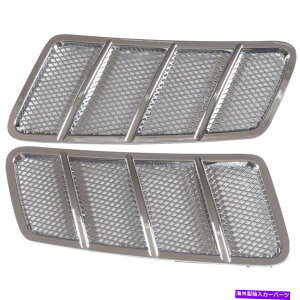 �N���[���J�o�[ �y�A�t�����g�t�[�h�G�A�O�����N�������b�V���J�o�[�����Z�f�XX166 GL GLE GLS ML�Ƀt�B�b�g Pair Front Hood Air Grille Chrome Mesh Cover Fit For Mercedes X166 GL GLE GLS ML�y���s�A���i�z