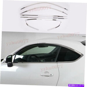 N[Jo[ 2022-2023 Subaru BRZXeX|̃NXgbvJo[g6PC 2022-2023 For Subaru BRZ Stainless steel Chrome Side Window Strip Cover Trim 6PC