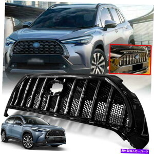 N[Jo[ g^J[NX2020-22 SUVOXubÑtgOAbp[Jo[N Front Grille Upper Cover Chrome For Toyota Corolla Cross 2020-22 SUV Gloss Black