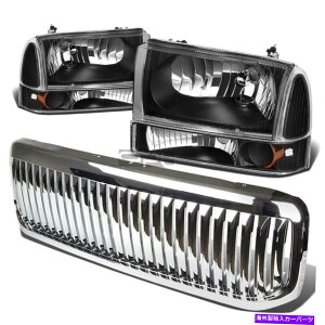 N[Jo[ 99+X[p[f[eBubNwbhCg+Ao[op[Cg+NOK[hJo[p FOR 99+ SUPERDUTY BLACK HEADLIGHT+AMBER BUMPER LIGHT+CHROME GRILLE GUARD COVER